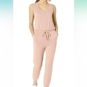 Amazon Essentials women's pink jumpsuit size small